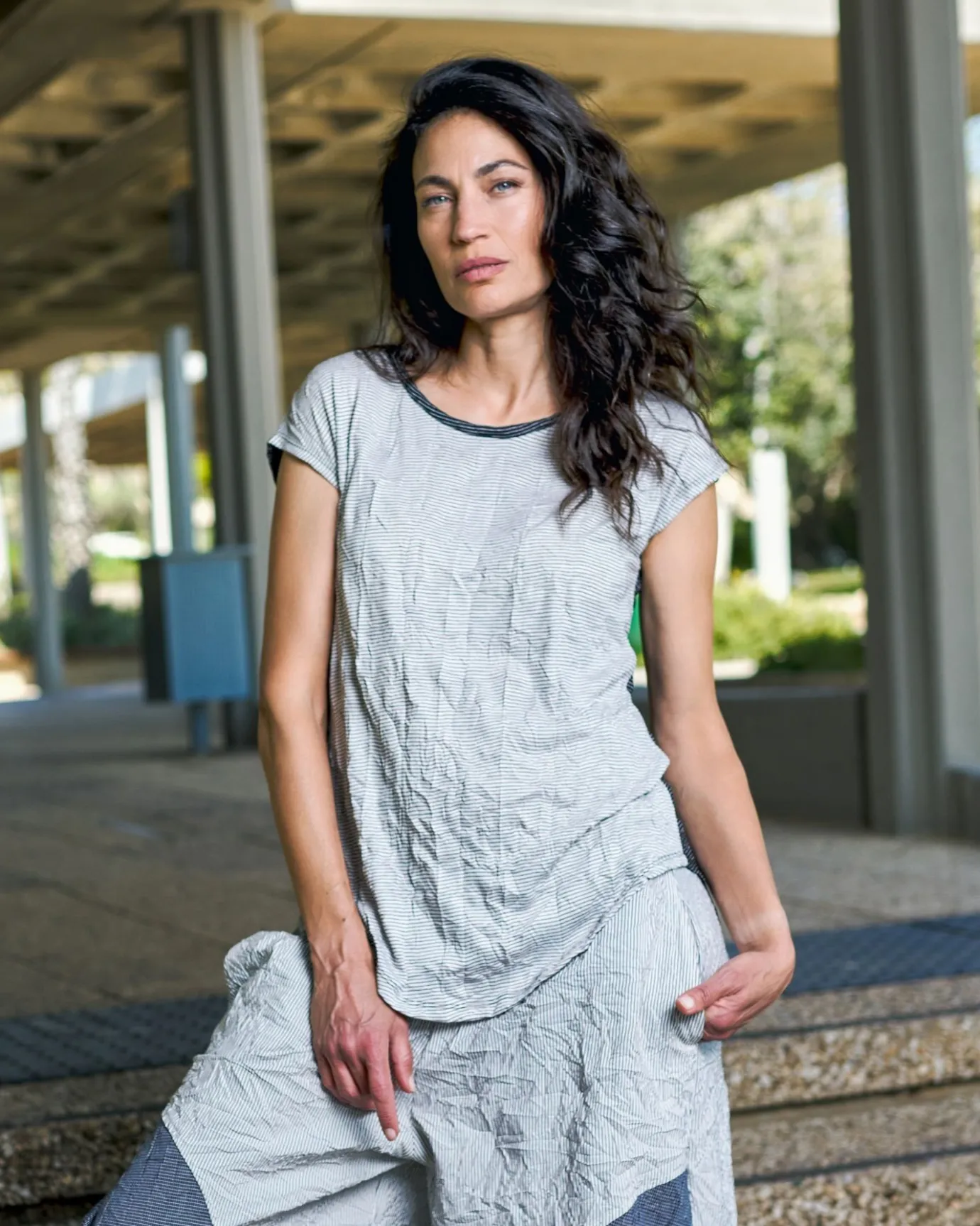 Women Alembika Plus<Circe Weekend Tee, Stripes