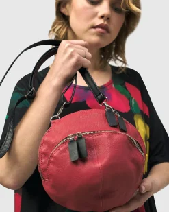 Women Alembika Accessories<Circle Canteen Bag, Vermillion