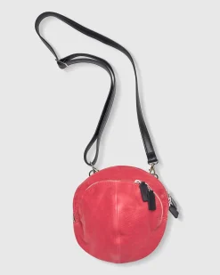 Women Alembika Accessories<Circle Canteen Bag, Vermillion