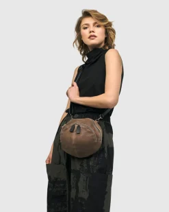 Women Alembika Accessories<Circle Canteen Bag, Wood