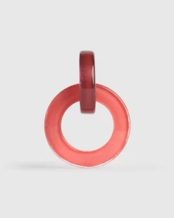 Women Alembika Jewelry<Circle Duet Earrings, Coral