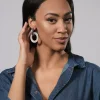 Women Alembika Accessories<Circle Duet Earrings, Frost