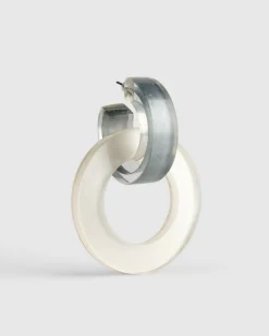 Women Alembika Accessories<Circle Duet Earrings, Frost