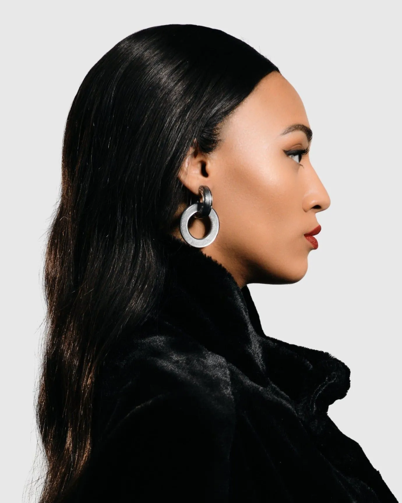 Women Alembika Jewelry<Circle Duet Earrings, Starlight