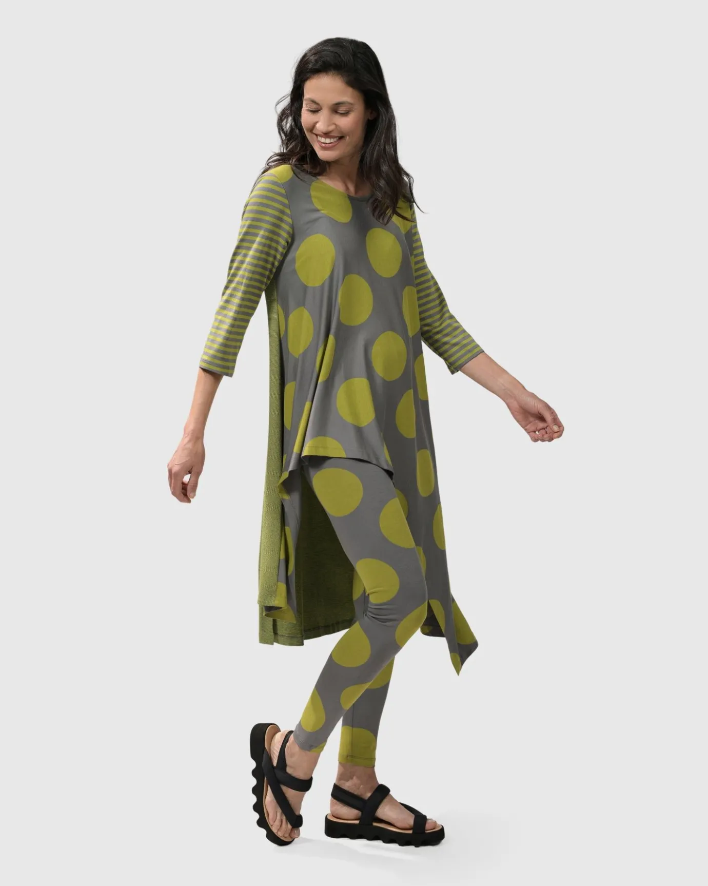 Women Alembika Tops & Tunics<City Sizzle Swing Tunic Top, Lime