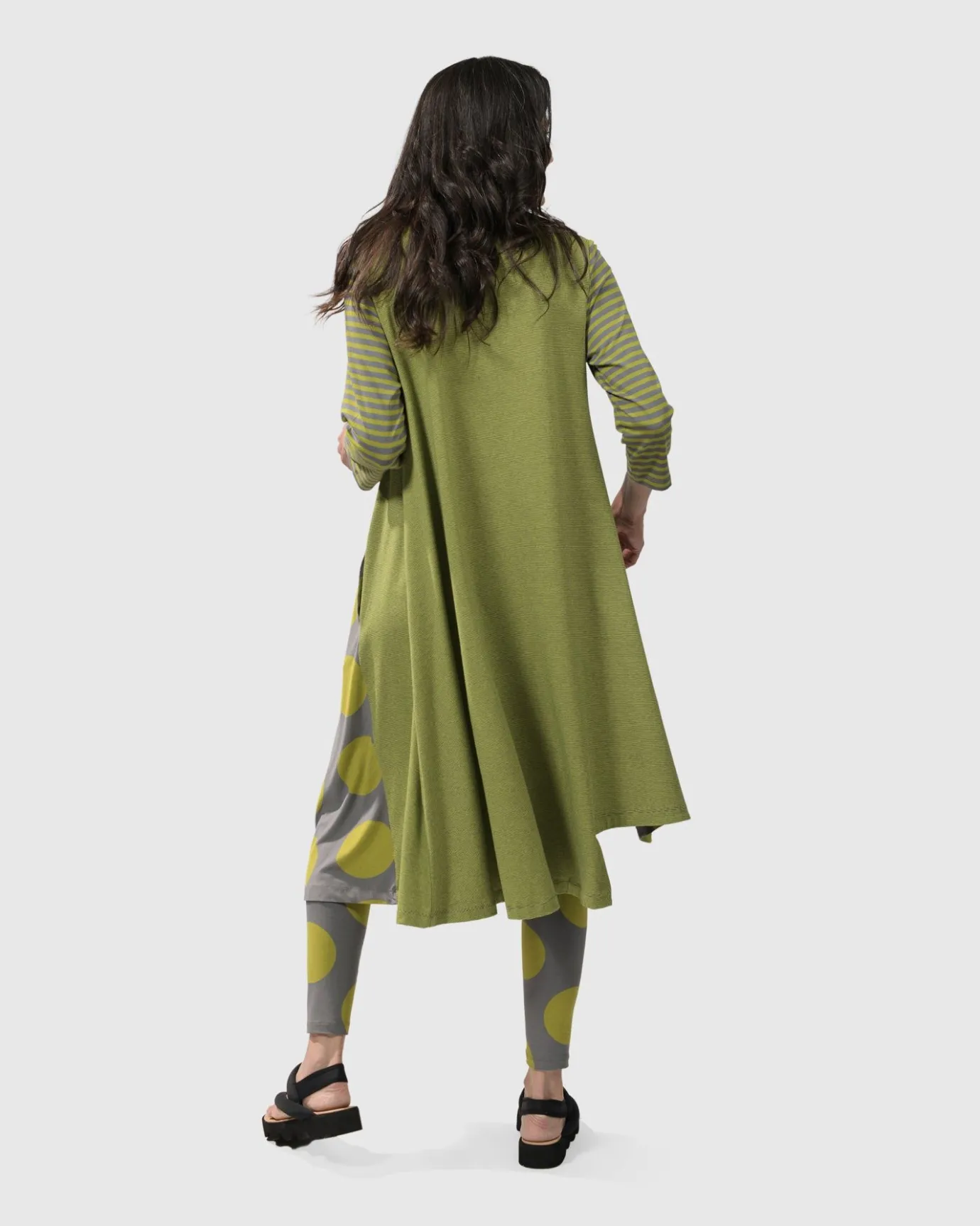 Women Alembika Plus<City Sizzle Swing Tunic Top, Lime