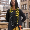 Women Alembika Accessories<Coin Necklaces - Duo - Large (Yellow/Black)