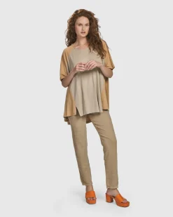 Women Alembika Plus<Cotton Iconic Stretch Cotton Jeans, Sand