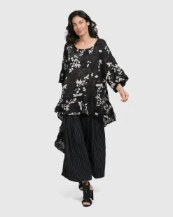 Women Alembika Plus<Cultured Club Hi Lo Top, Leaves