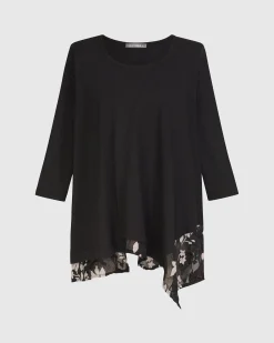 Women Alembika Plus<Cultured Club Knit Top, Leaves