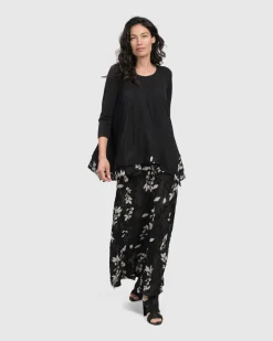 Women Alembika Plus<Cultured Club Palazzo Pants, Leaves