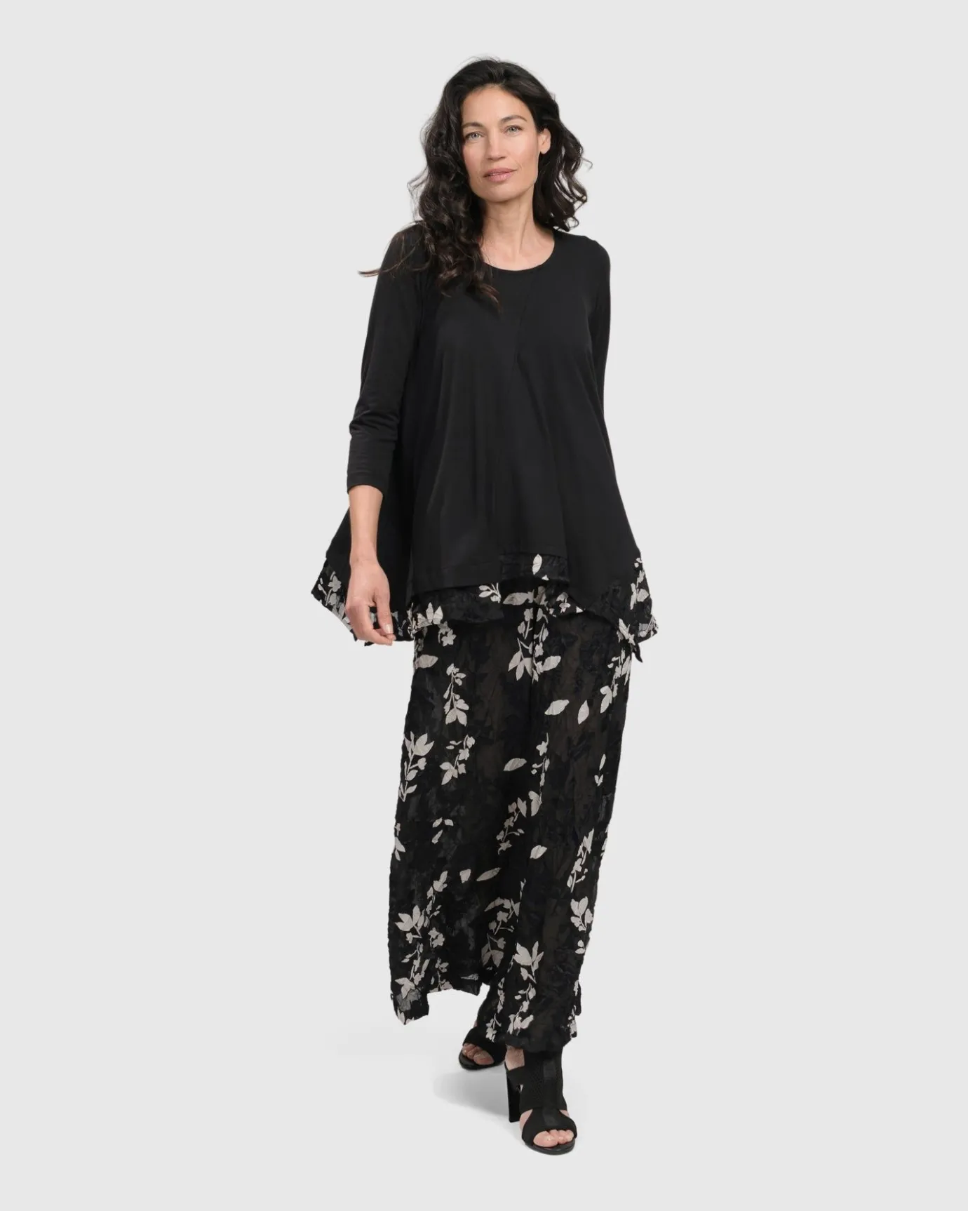 Women Alembika Pants & Skirts<Cultured Club Palazzo Pants, Leaves
