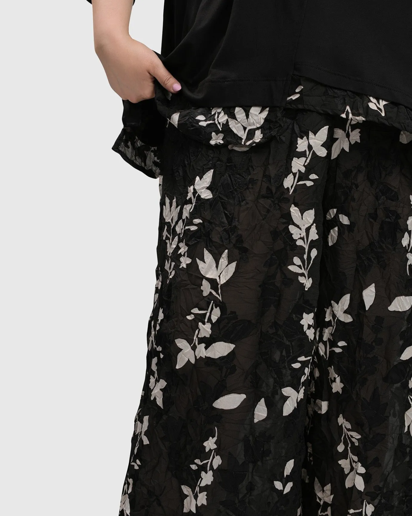 Women Alembika Pants & Skirts<Cultured Club Palazzo Pants, Leaves