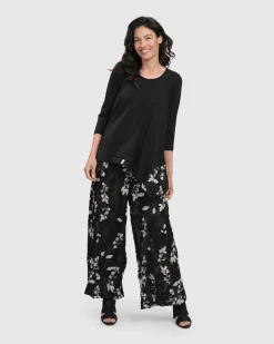 Women Alembika Pants & Skirts<Cultured Club Palazzo Pants, Leaves