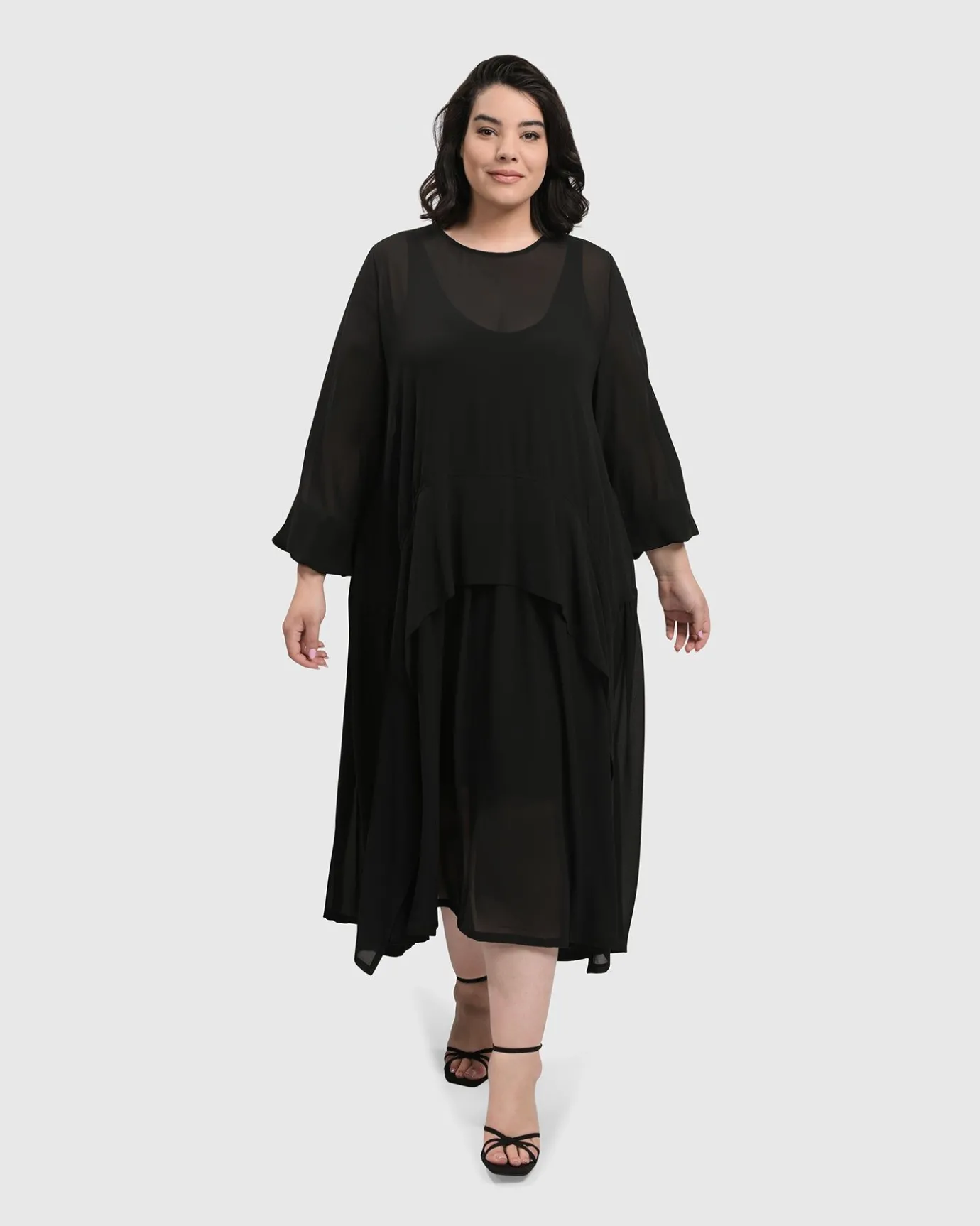Women Alembika Dresses<Cultured Club Popover Dress, Black