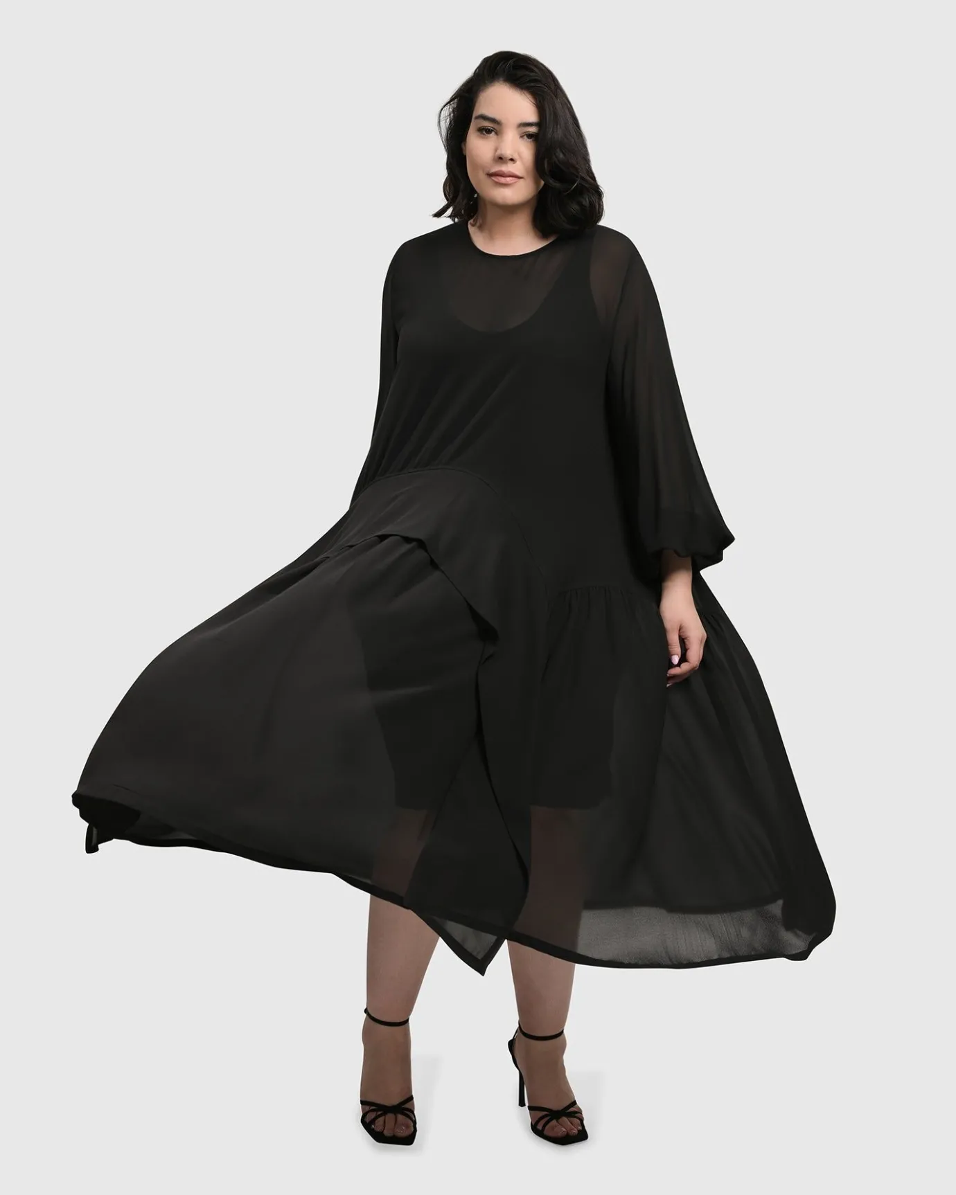 Women Alembika Dresses<Cultured Club Popover Dress, Black