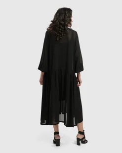 Women Alembika Plus<Cultured Club Popover Dress, Black