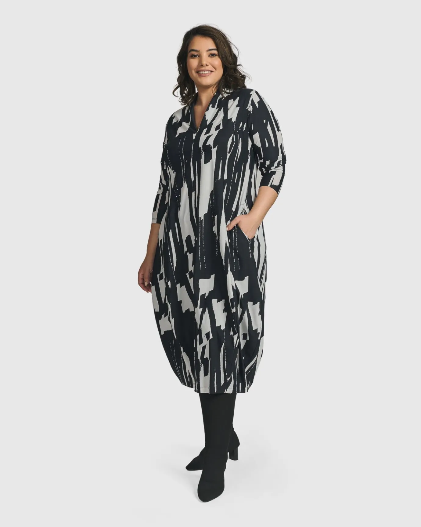 Women Alembika Dresses<Cyber Cocoon Dress, Brush