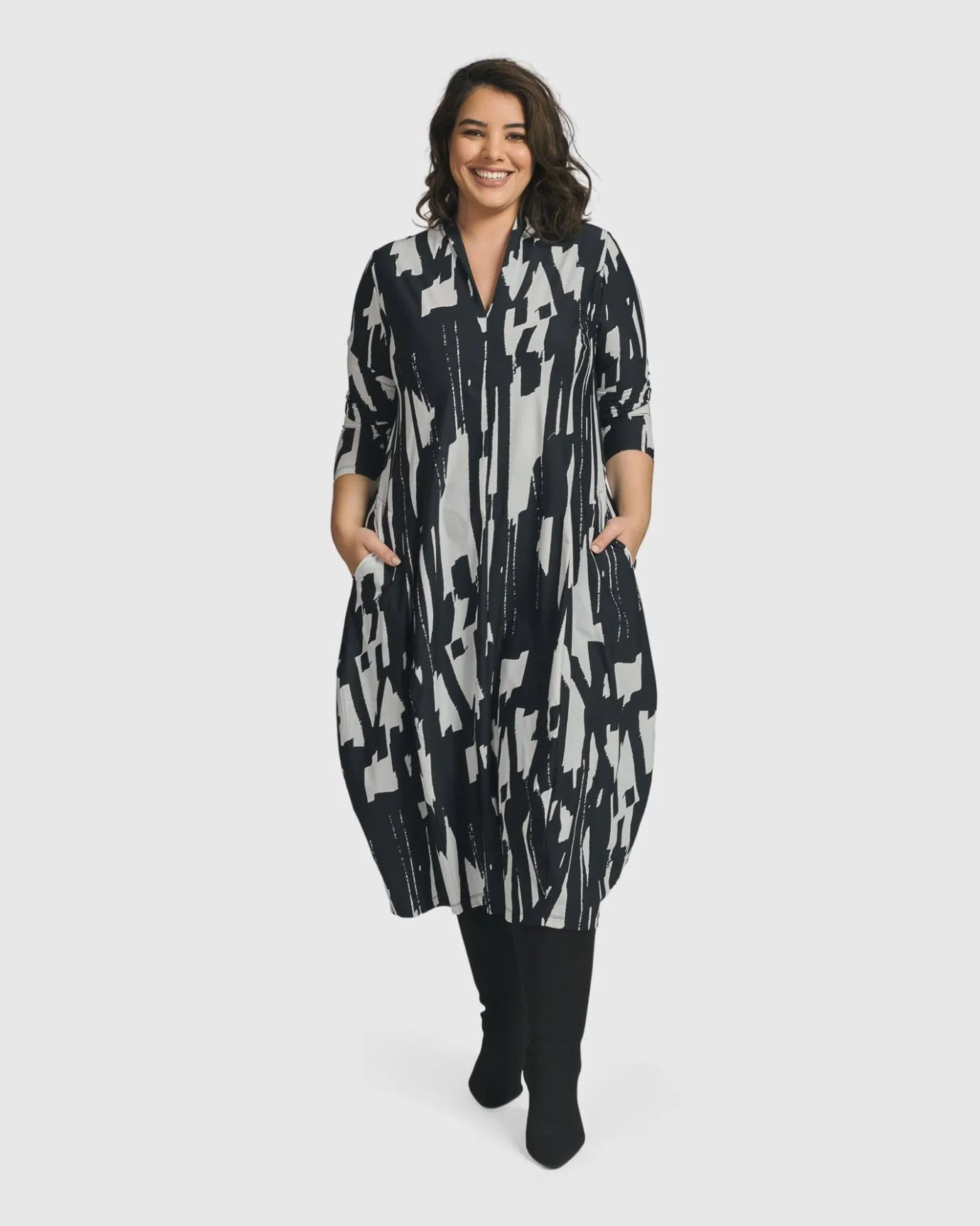 Women Alembika Dresses<Cyber Cocoon Dress, Brush