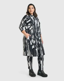 Women Alembika Plus<Cyber Shirt Dress, Brush