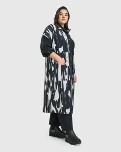 Women Alembika Jackets<Cyber Short Sleeve Duster, Brush