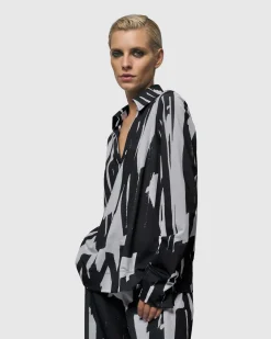 Women Alembika Tops & Tunics<Cyber V-Neck Pullover Top, Brush