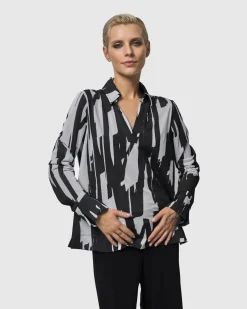 Women Alembika Plus<Cyber V-Neck Pullover Top, Brush
