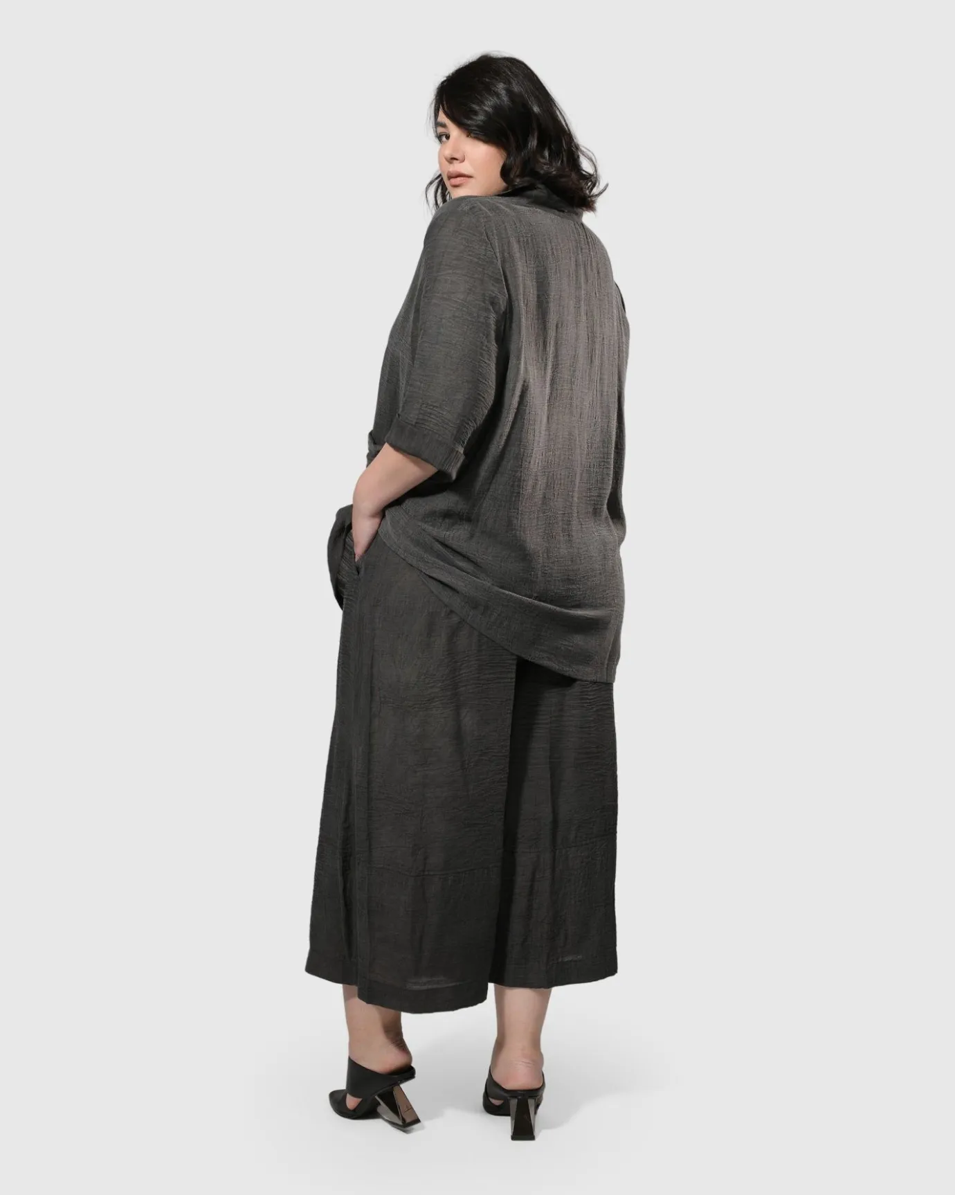 Women Alembika Pants & Skirts<Dana Palazzo Pants, Dove Grey