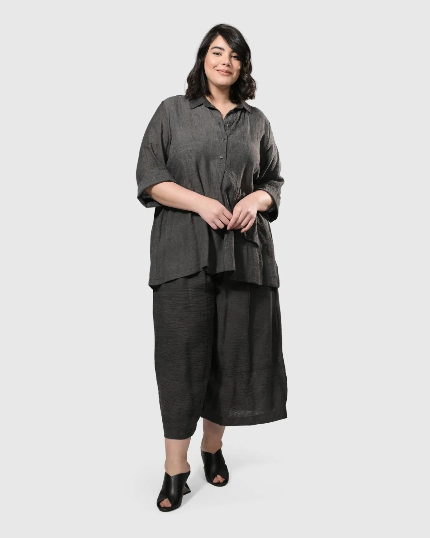 Women Alembika Pants & Skirts<Dana Palazzo Pants, Dove Grey
