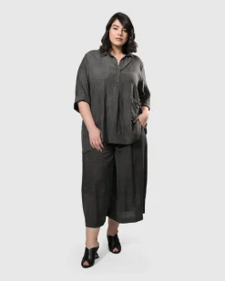 Women Alembika Plus<Dana Palazzo Pants, Dove Grey