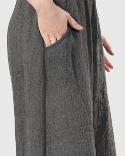 Women Alembika Plus<Dana Palazzo Pants, Dove Grey