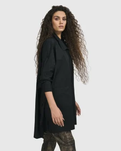 Women Alembika Plus<Danica Shirt Jacket, Black
