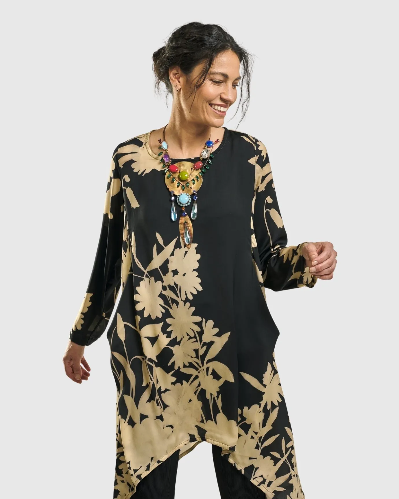 Women Alembika Tops & Tunics<Daylily Tunic Top, Floral