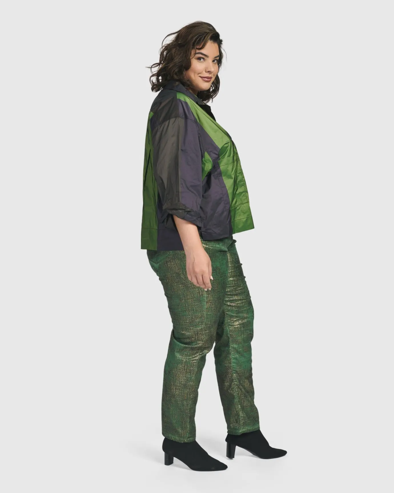 Women Alembika Tops & Tunics<Deluxe Boxy Shirt, Forest