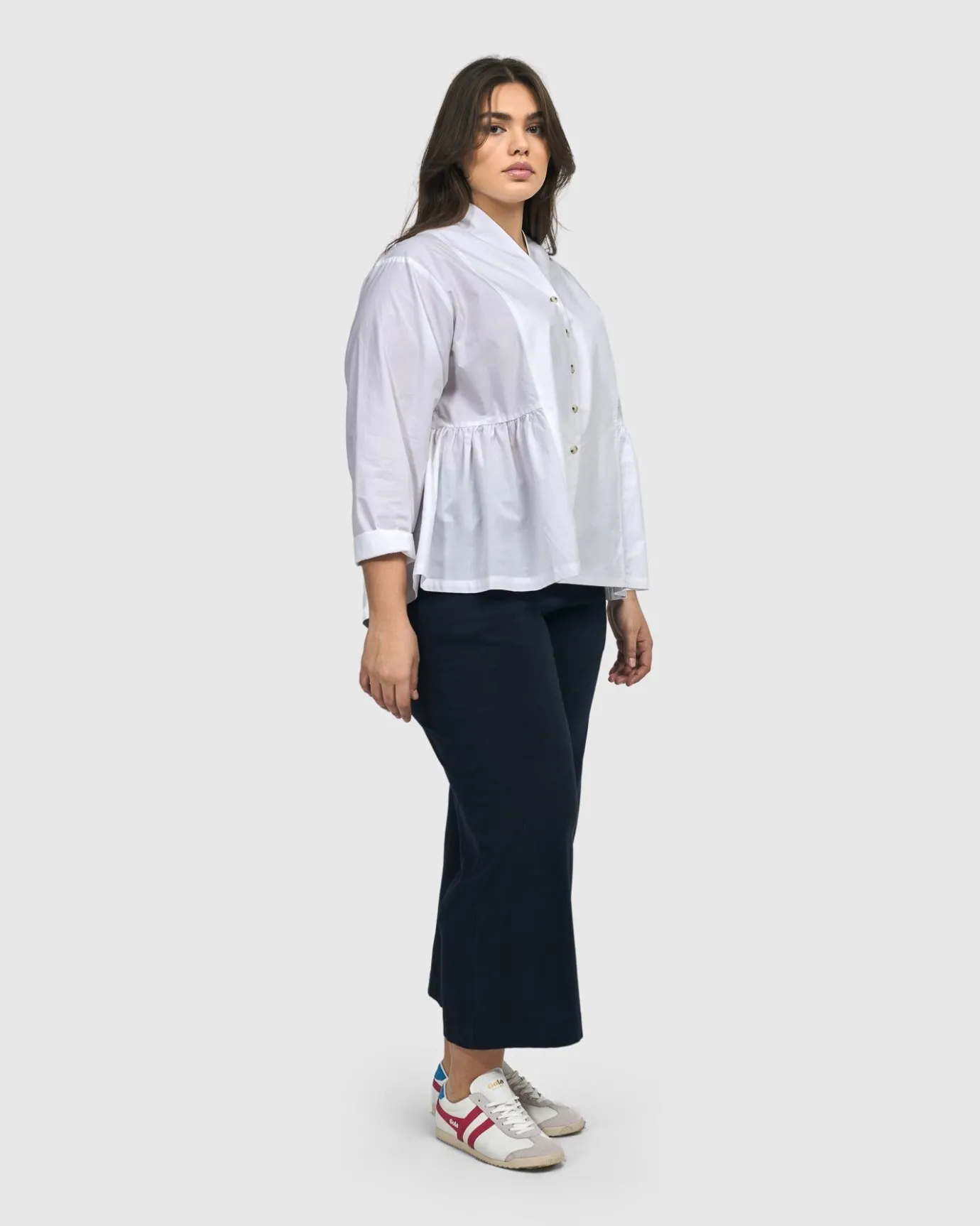 Women Alembika Plus<Denver Cropped Pants, Navy