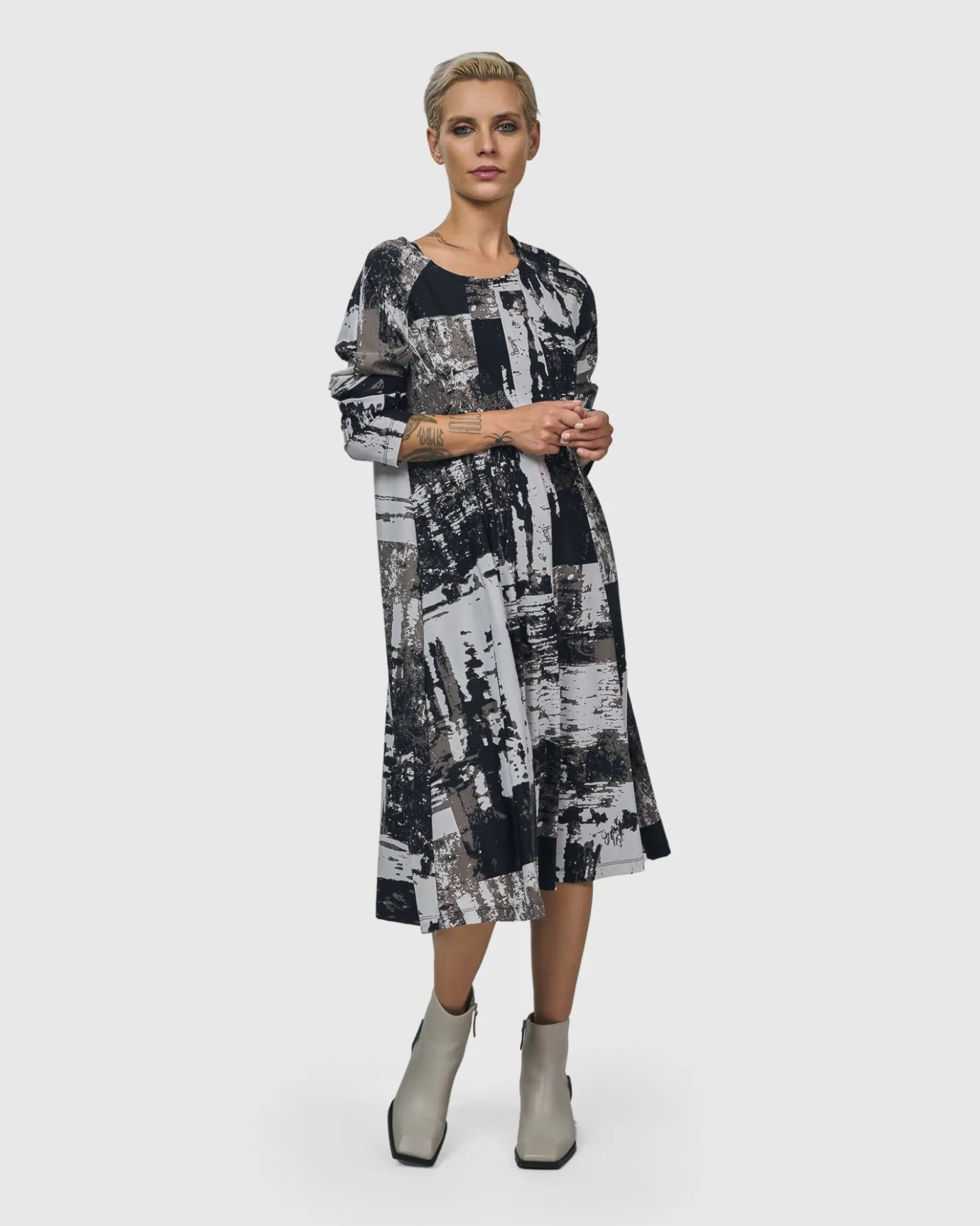 Women Alembika Plus<Digi A-Line Dress, Marble