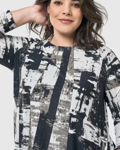 Women Alembika Plus<Digi A-Line Dress, Marble