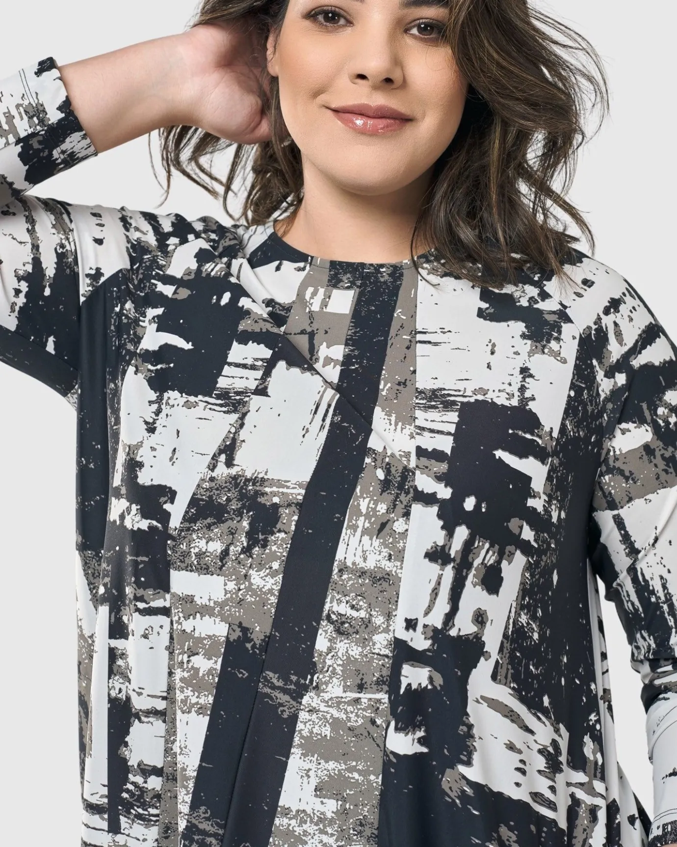 Women Alembika Plus<Digi A-Line Dress, Marble