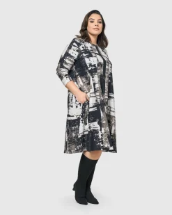 Women Alembika Dresses<Digi A-Line Dress, Marble