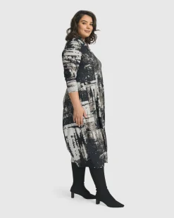 Women Alembika Dresses<Digi Cocoon Dress, Marble