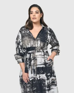 Women Alembika Dresses<Digi Midi Dress, Marble