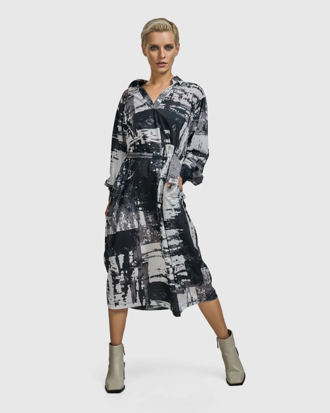 Women Alembika Plus<Digi Midi Dress, Marble