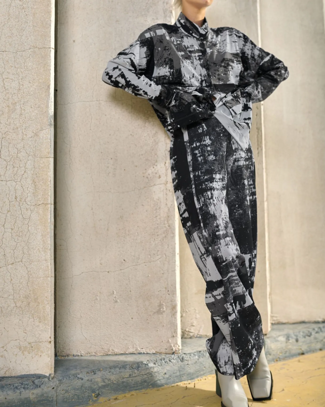 Women Alembika Pants & Skirts<Digi Straight Leg Pants, Marble