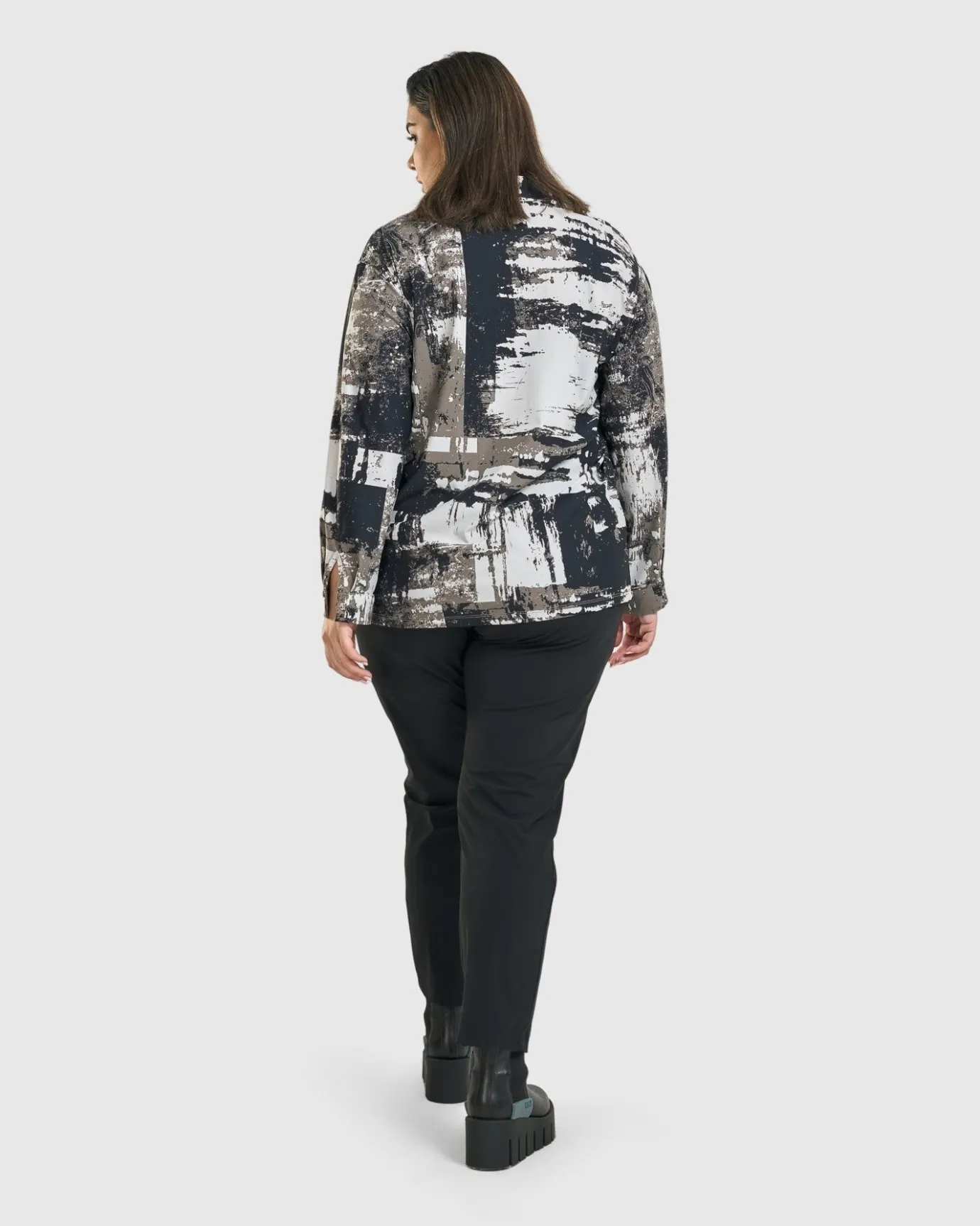 Women Alembika Tops & Tunics<Digi V-Neck Pullover Top, Marble