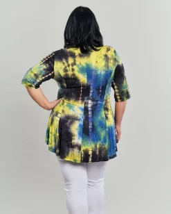 Women Alembika Plus<Dreamy V-Neck Top, Tie Dye