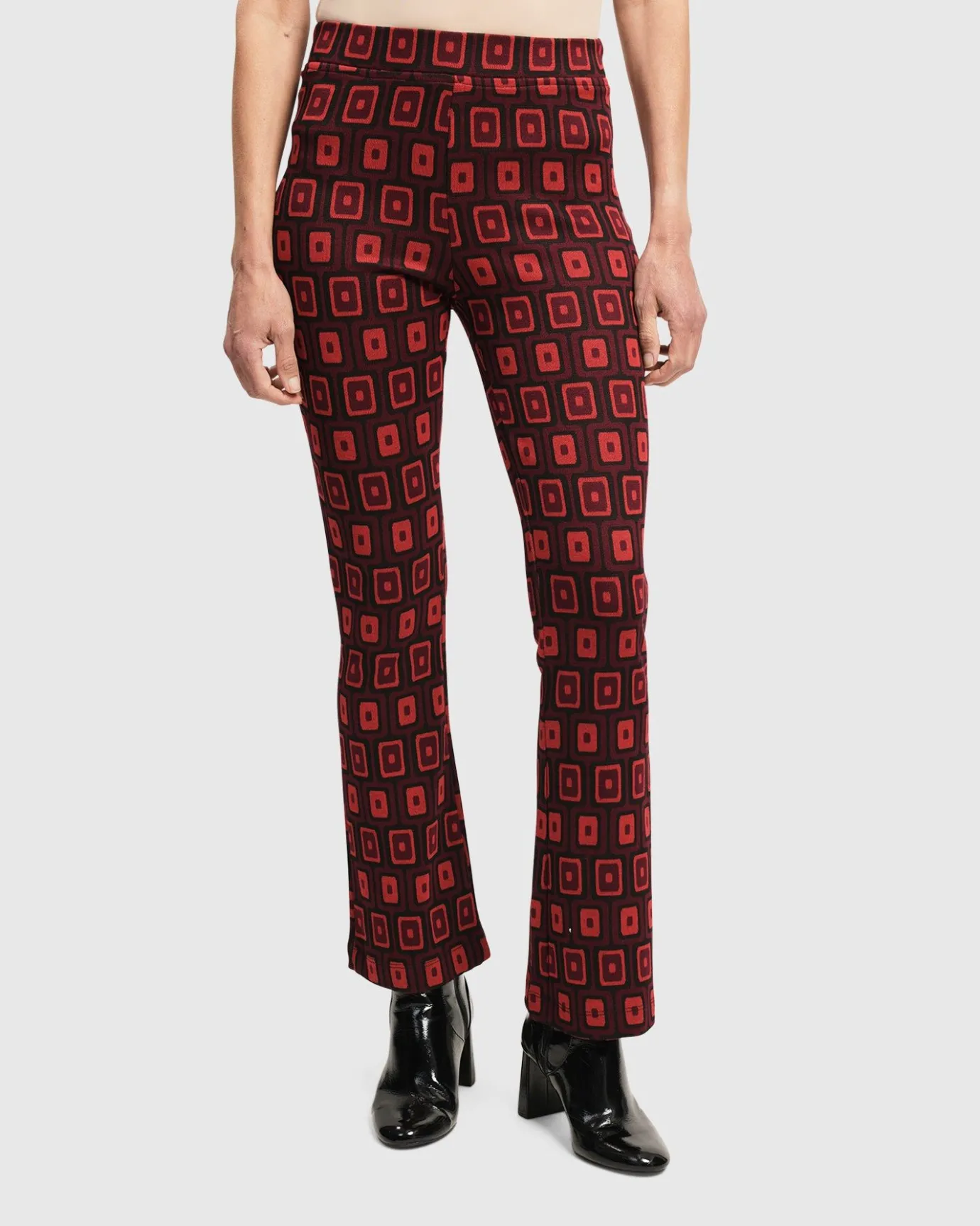 Women Alembika Pants & Skirts<Dynamite Days Bell Bottom Pants, Red