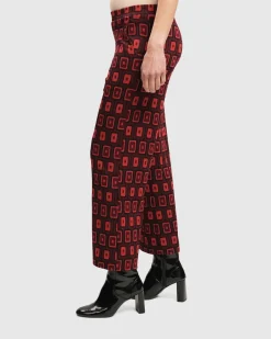 Women Alembika Plus<Dynamite Days Dynamo Pants, Red