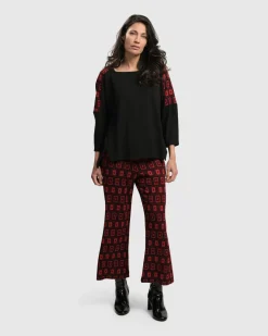Women Alembika Plus<Dynamite Days Dynamo Pants, Red