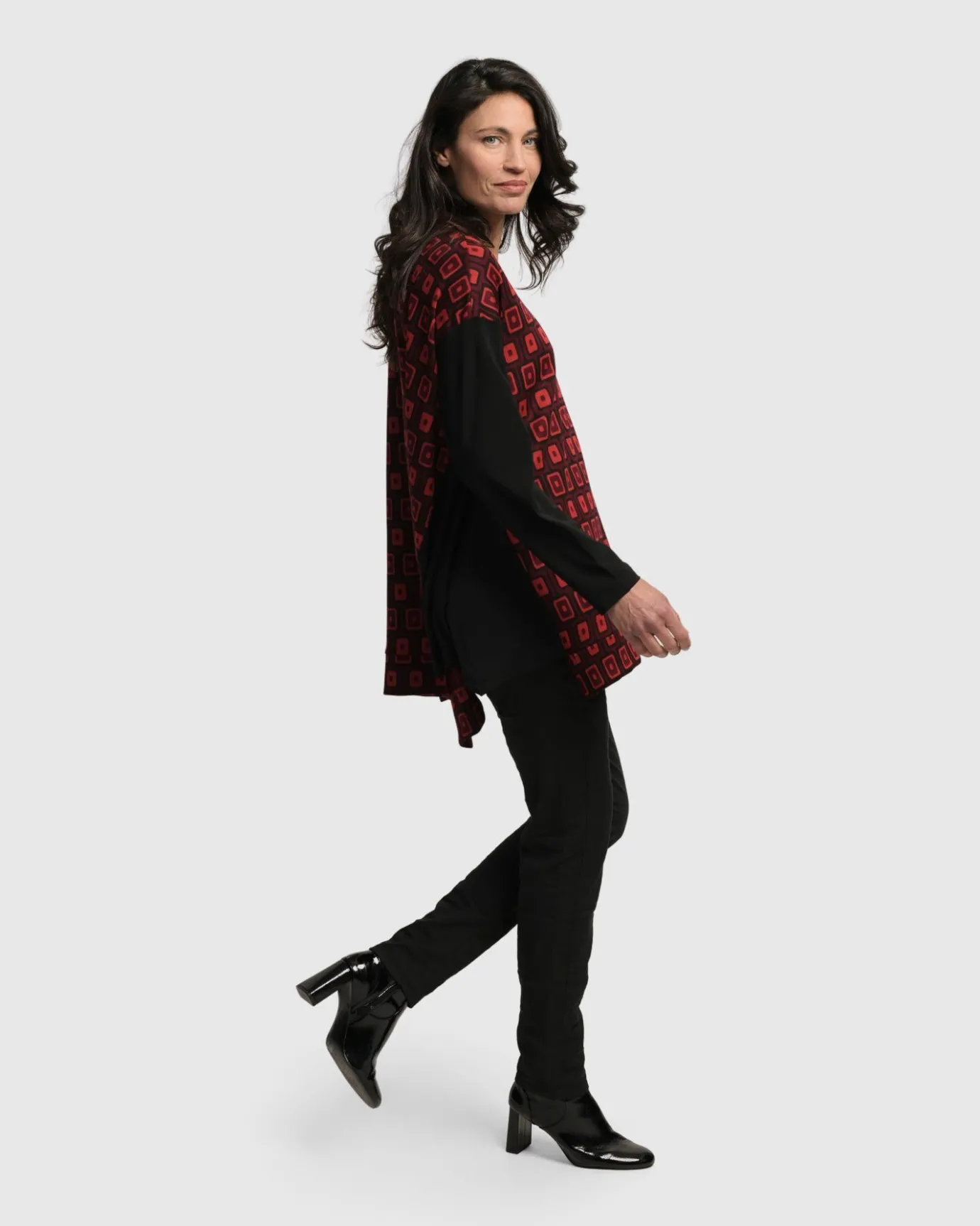 Women Alembika Tops & Tunics<Dynamite Days Swing Tunic Top, Red