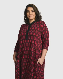 Women Alembika Dresses<Dynamite Shirt Dress, Red